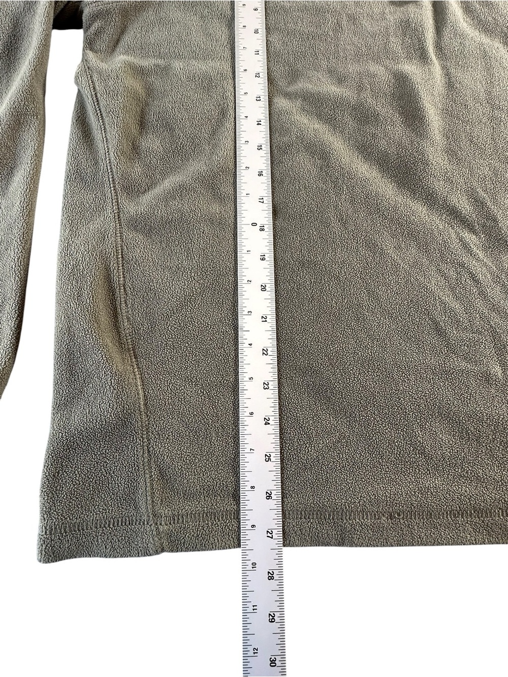 Eddie Bauer Olive Green Fleece Pullover with Logo Tag XL - Picture 6 of 9